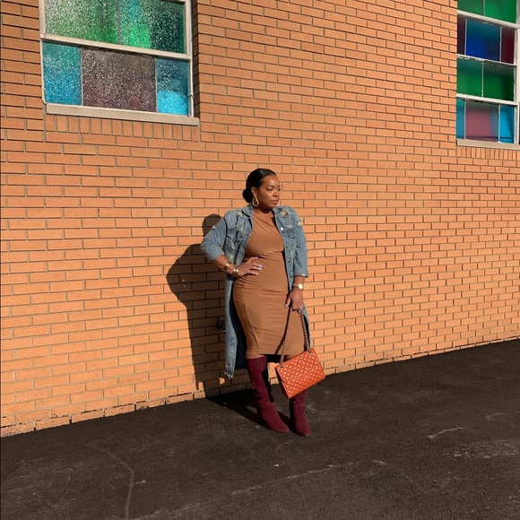 ONE DAY SALE. “Jean Fallish” Denim Coat/Dress - Picture 2 of 2